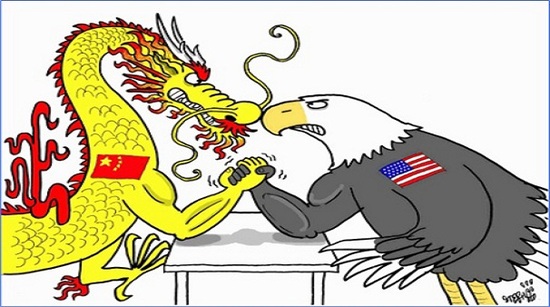 China vs America Dragon arm wrestling Eagle 1